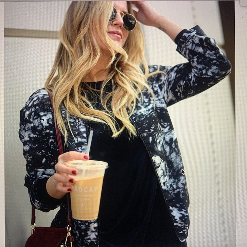 SUKI + SOLAINE Forest Floor bomber jacket